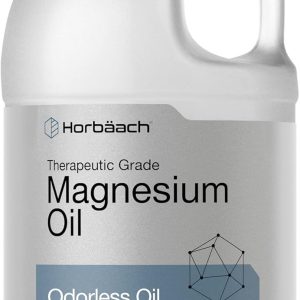 Horbäach Magnesium Oil | 64 fl. oz | Therapeutic Grade | Vegetarian, Non-GMO, Gluten Free, and Paraben Free Odorless Formula