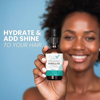 Eva Naturals Marula Oil – 100% Pure Cold Pressed Oil for Face, Hair, Skin & Body – Lightweight Facial & Massage Serum – Moisturizer for Aging Care, Gua Sha & Beard Use - Image 3