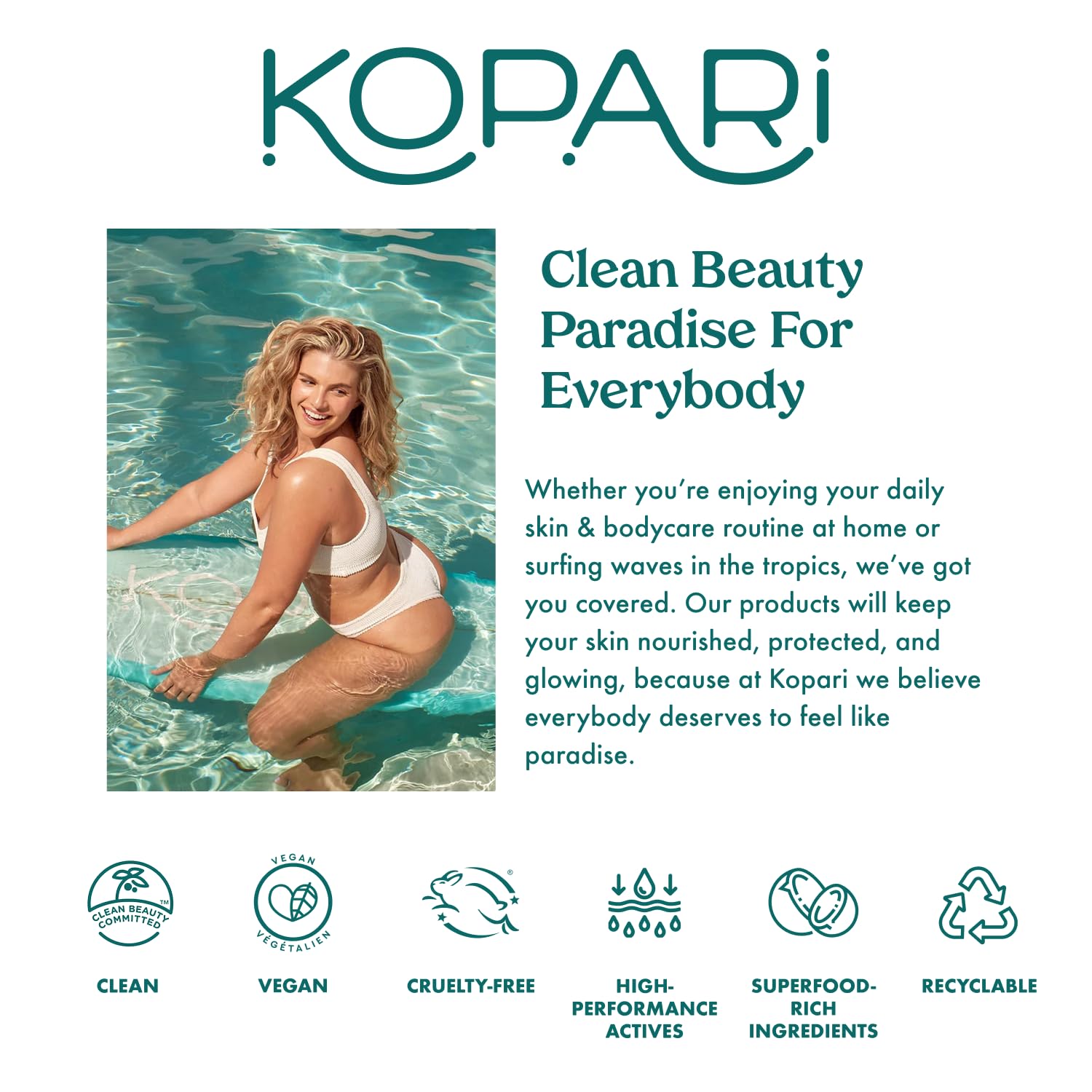 Kopari Organic Tropical Coconut Melt, Multi Purpose Moisturizer, 100% Unrefined Coconut Oil, Body, Hair and Face, Clean & All Natural, 5 oz - Image 2
