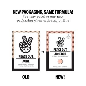 PEACE OUT Acne Healing Dots Hydrocolloid Pimple Patches, Acne Spot Treatment with Salicylic Acid, Retinol, and Aloe Vera for Blemishes and Breakouts (20 count)