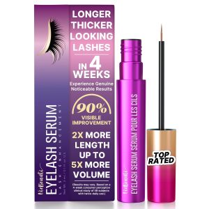 VieBeauti Lash Serum for Eyelash Growth, Prostaglandin Free EyeLash Serum with Peptides for Longer Fuller Thicker Looking Lashes, Vegan & Cruelty-Free, Safe for Sensitive Eyes, 3mL