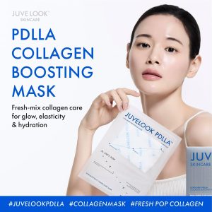 PDLLA Collagen Mask (4 Pack) for Glass Skin Glow & Firming | 2-Step Fresh-Activated Collagen with PEPTISCULE™, Wrinkle & Elasticity Care, All Skin Type, Korean Skincare