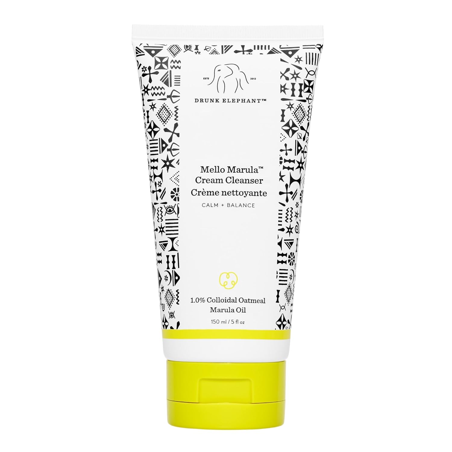 Drunk Elephant Mello Marula Cream Cleanser - Calming Face Wash - Clean Clinical Skincare - Cruelty-Free - Dermatologist-Tested - Free of Essential Oils, Silicones, and Fragrance