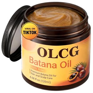 100% Raw Batana Oil for Hair Growth - Pure Batana Oil Paste, Enhances Thickness & Shine, Reduces Breakage and Hair Loss, Nourishment For All Types - 4.06 fl oz（120ml）