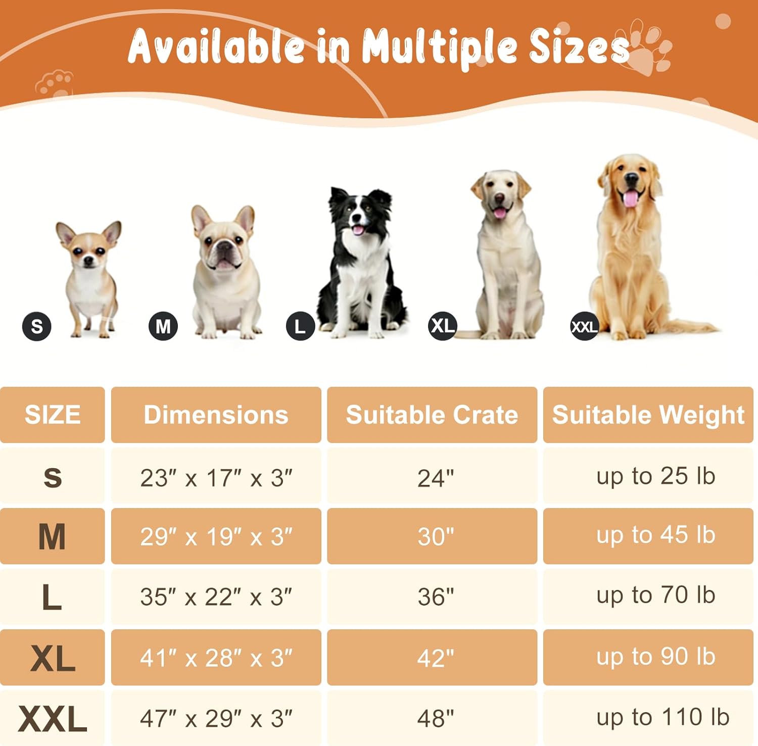 EMPSIGN Stylish Dog Bed Mat Dog Crate Pad Mattress Reversible (Cool & Warm), Water Proof Linings, Removable Machine Washable Cover, Firm Support Pet Crate Bed for Small to XX-Large Dogs, Grey - Image 3