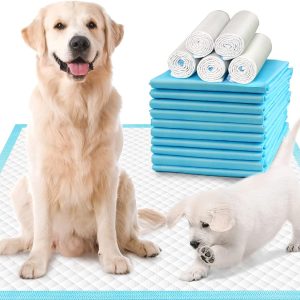 DEEP DEAR Extra Large Dog Pads 30"x26" (40 Count), Thicker Pet Training and Puppy Pads, Super Absorbent Pee Pads for Dogs, Leakproof Dog Potty Training Pads for Puppies, Cats, Rabbits, Pet Pee Pads XL