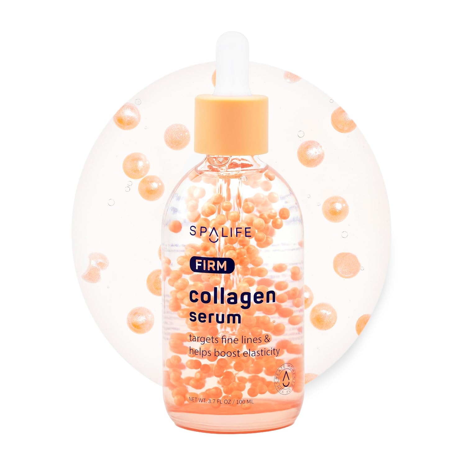 Spa Life Face Serum: FIRM Collagen Serum 100 ml (3.7 oz) - Enhanced Firmness and Hydration – Skin Smoothing, Face Plumping, Pearl-infused - Fights Fine Lines & Wrinkles, For All Skin Types - Image 2