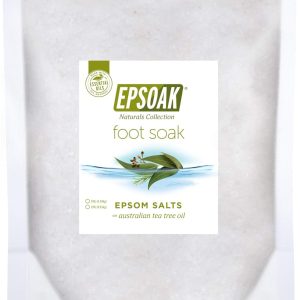 Epsoak Epsom Salt 19 lb. USP Magnesium Sulfate with Tea Tree Scent Resealable Epsom Salt Bag, Made in The USA, Cruelty-Free Certified