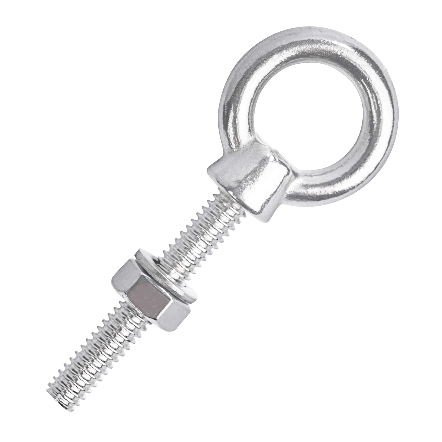 5/16” x 2-5/16” Long Stainless Steel Shoulder Threaded Eyebolts, T316 Marine Grade – Lot of 25