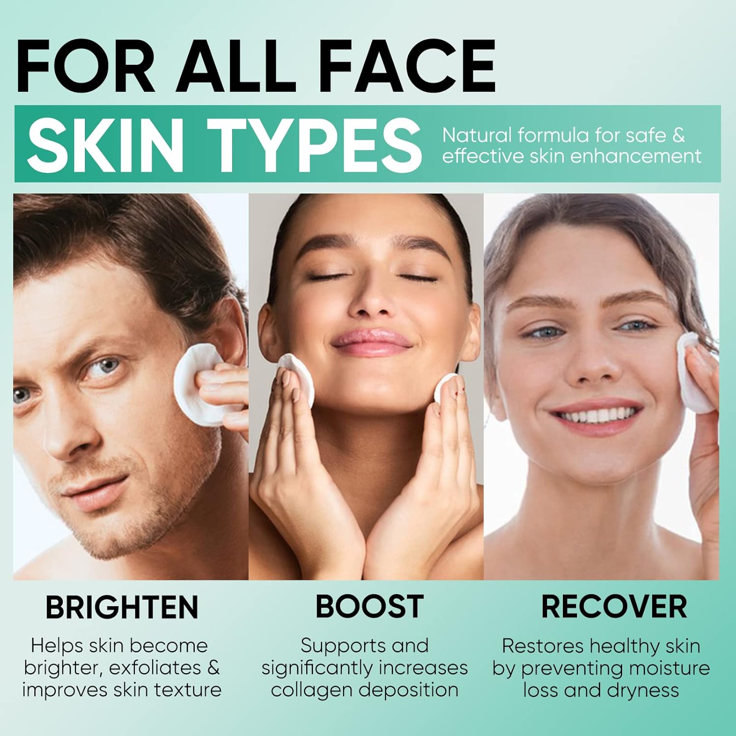 Glycolic Acid 35% Toner Pads AHA Facial Resurfacing Exfoliate Salicylic Acid Exfoliating Face Wipes Chemical Peel Exfoliant Peeling Glycolic Peel Pad for Wrinkles Acne Blemish 50 Pads - Image 3