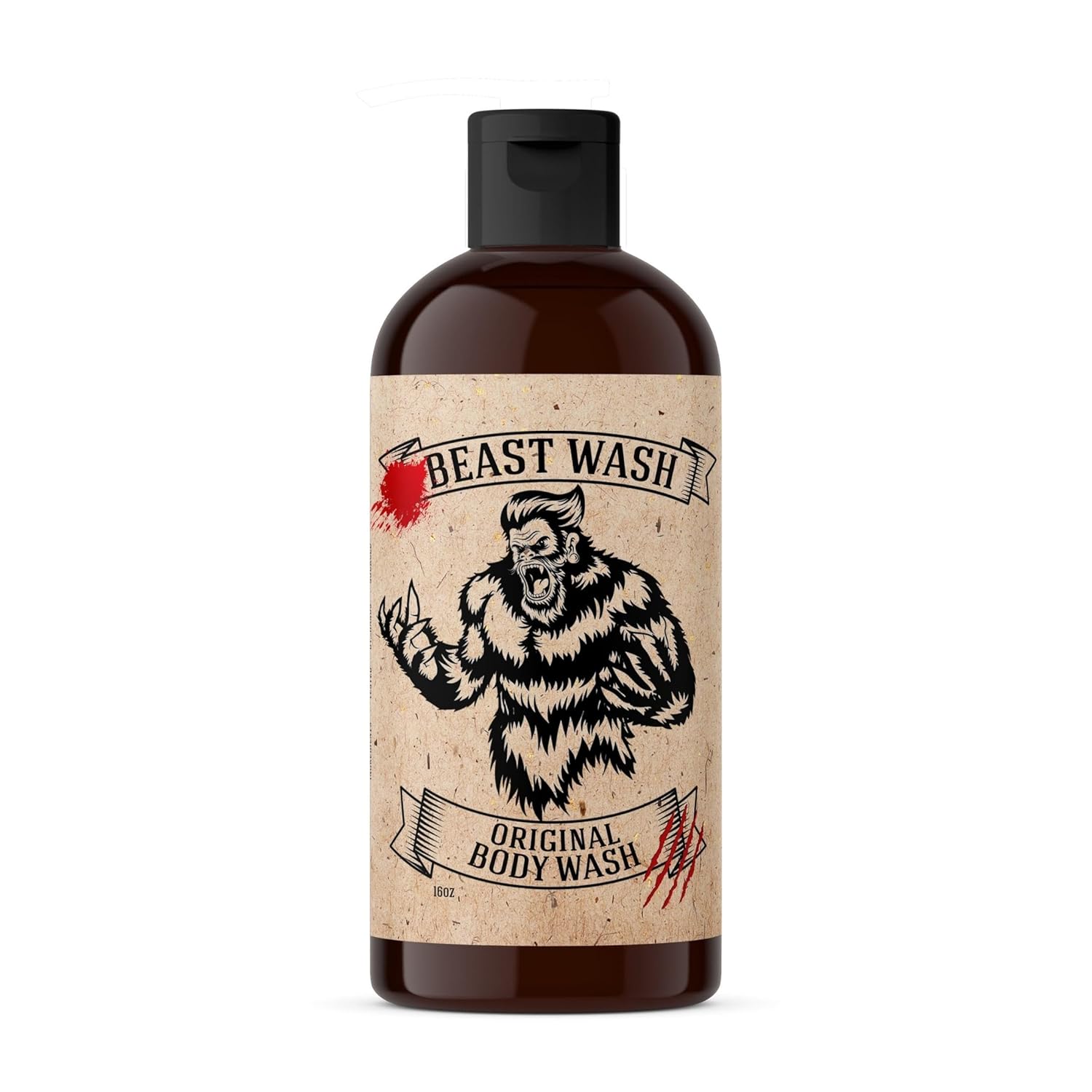 Johnny Slicks Body Wash - Supports Clean & Hydrated Skin - With Activated Charcoal, Organic Oils & Exfoliants - Original Scent - 16 oz