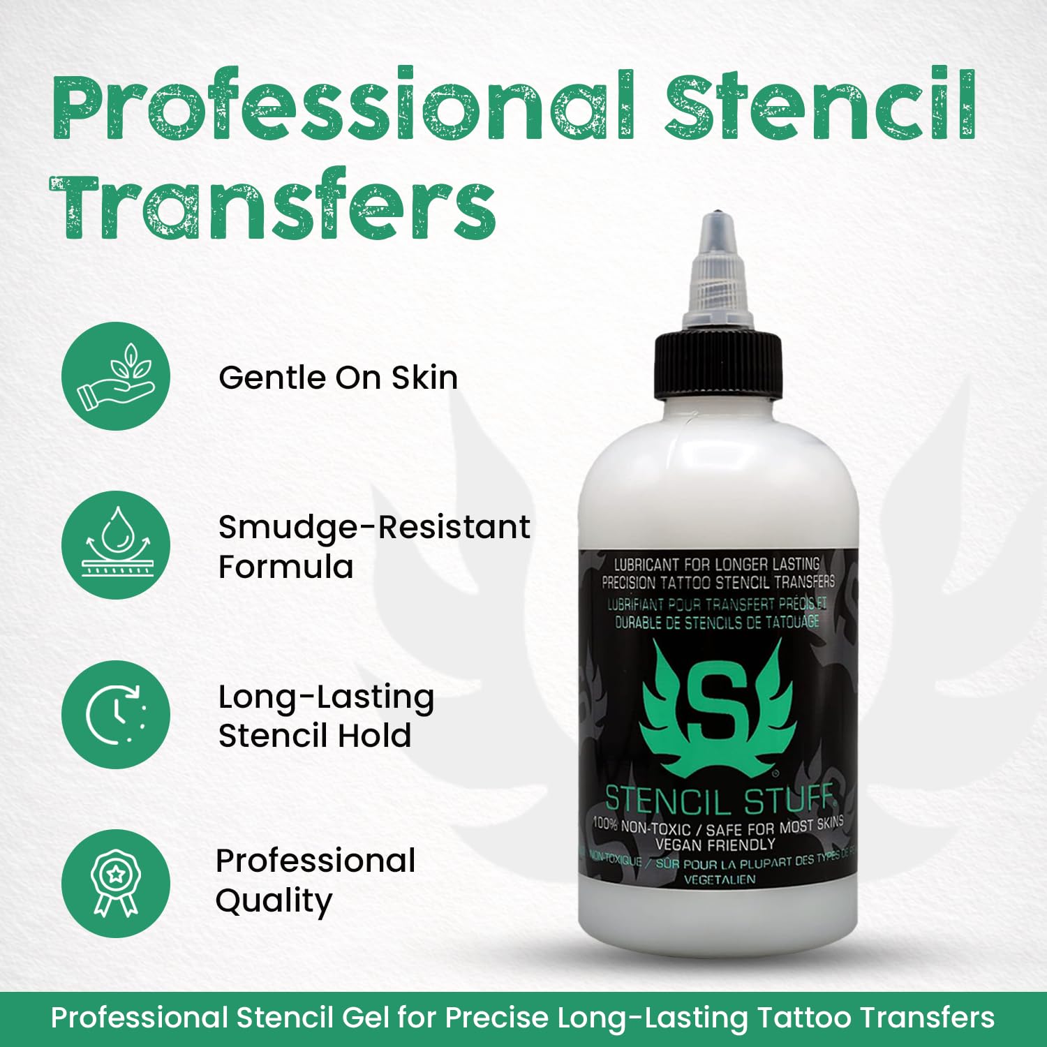Stencil Stuff Tattoo Stencil Transfer Gel – 8oz Tattoo Stencil Transfer Solution – Vegan-Friendly Stencil Gel – Fast-Drying and Long-Lasting – Clean and Easy Application - Image 3