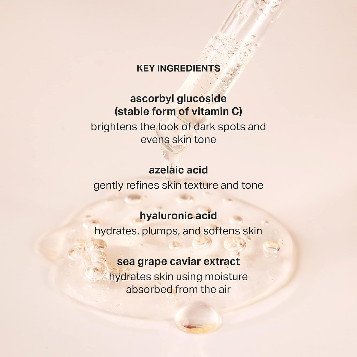 Cocokind Vitamin C Glow Serum with Azelaic Acid and Sea Grape Caviar for Bright and Even Skin, 1 Fl Oz - Image 2
