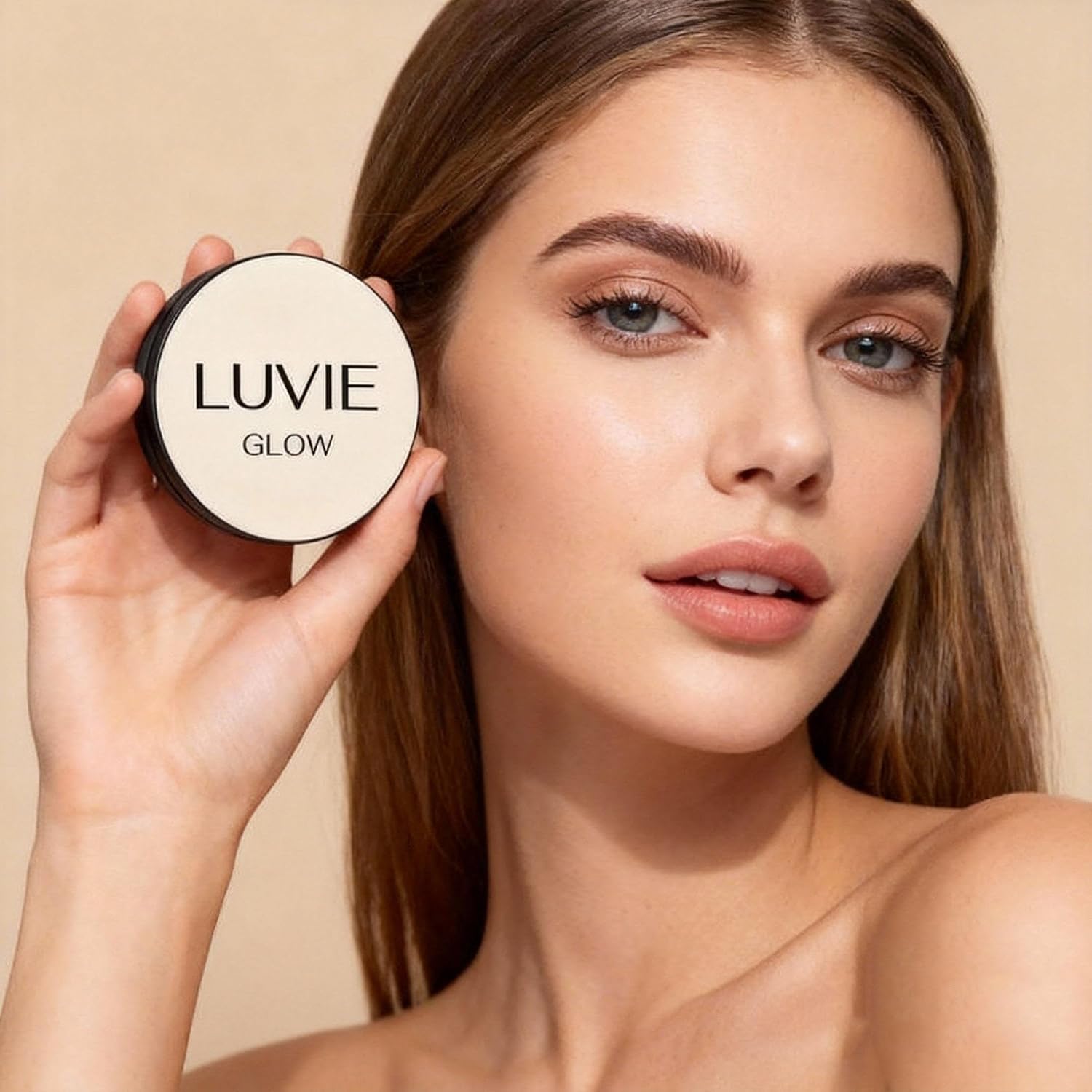 Foundation Cushion, Mushroom Head Air Cushion CC Cream,Long Lasting Matte Concealer for All Skin Types (BRUMET BROWN) - Image 3