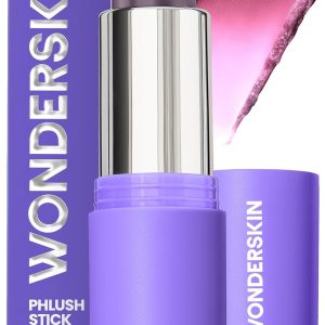 Wonderskin Cream Blush Stick pH-Activated - pHlush Stick Multi-Use, Blush for Cheeks and Lips, Cooling Nourishing Color-Adjusting Makeup