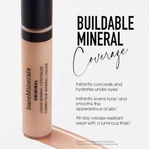 bareMinerals Original Liquid Mineral Concealer - Color Corrector Face & Under Eye Liquid Concealer - Brightens Dark Circles and Redness
