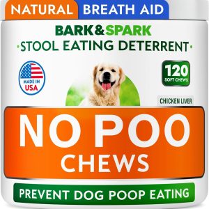 No Poo Chews for Dogs - Coprophagia & Stool Eating Deterrent with Probiotics, Digestive Enzymes & Breath Aid Support - Stop Dog Poop Eating
