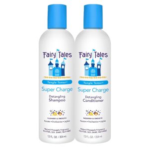 Fairy Tales Tangle Tamer Detangling Shampoo and Conditioner for Kids - Ultra Moisturizing and Anti Frizz Protection - Paraben Free, Sulfate Free - 12 Oz (2 pack)