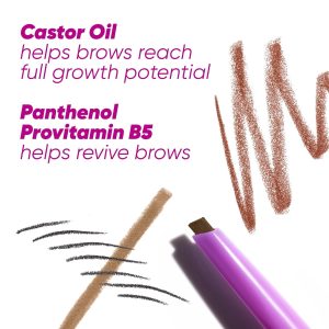 Kosas Brow Pop Eyebrow Pencil – Brow Pencil with Spoolie, Taupe