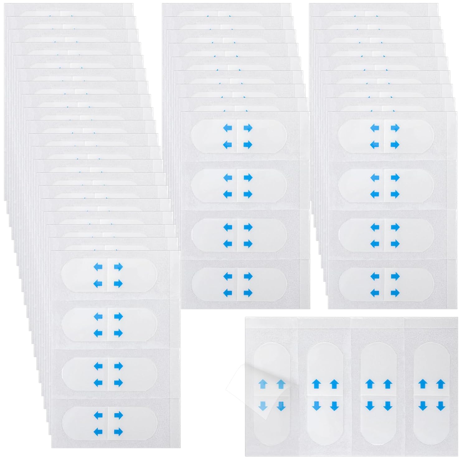 Ymapinc 140Pc Neck Tape Lifting Invisible, Clear Face Tape for Loose Skin, Neck Strips Instant Adhesive Tightening for Lifting Jowls, Eyes Wrinkles, Waterproof Reusable