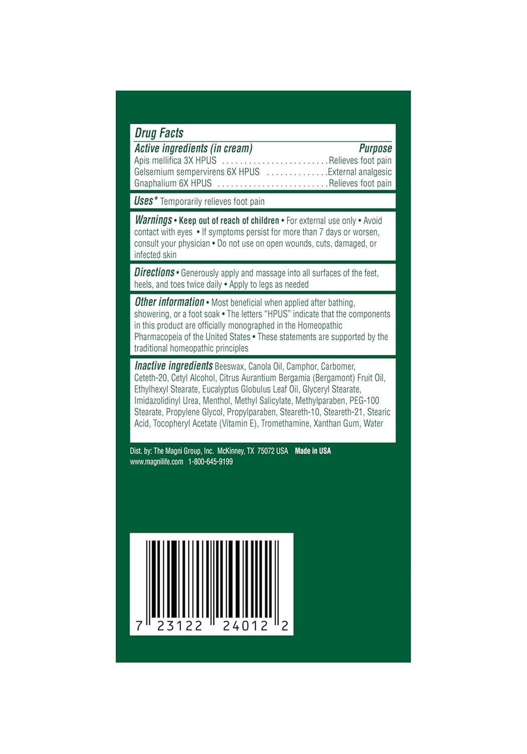MagniLife DB Pain Relieving Foot Cream, 4 Oz Jar (2 Pack) Calming Relief for Burning, Tingling, Shooting & Stabbing in Feet & Legs, Moisturizing & Hydrating Foot Cream for Diabetic & Sensitive Skin - Image 2