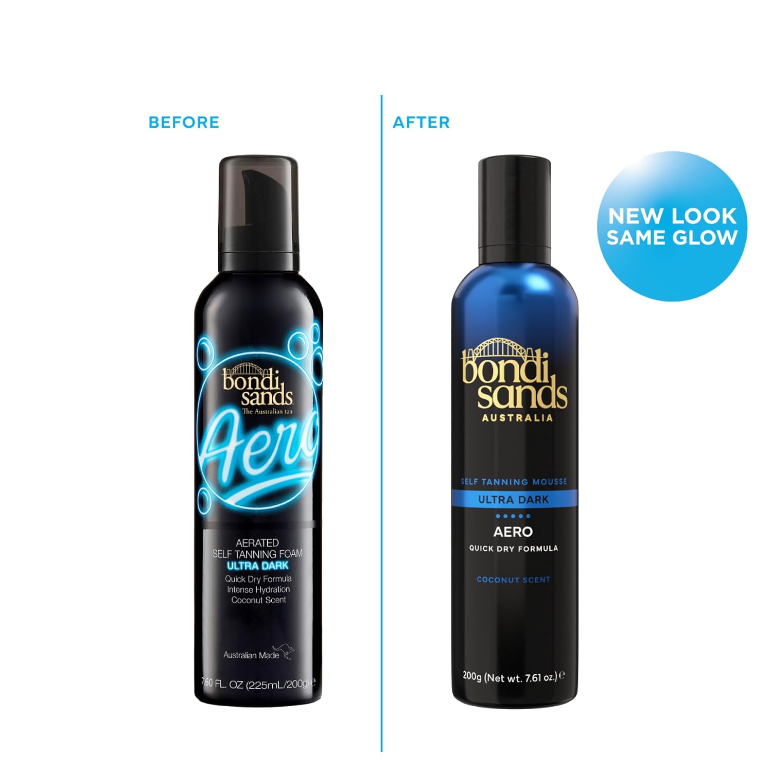 Bondi Sands Aero Self Tanning Foam | Lightweight + Fast-Drying Aerosol Formula Gives Skin a Hydrated, Long-Lasting Bronzed Glow | 7.61 Oz/225 mL