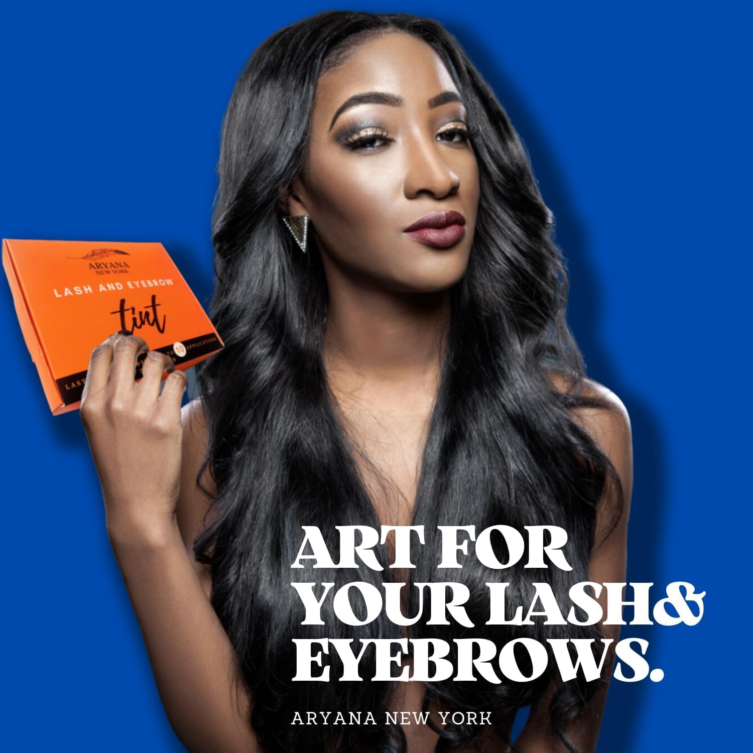 ARYANA NEW YORK Lash and Brow kit, Up to 10 applications, Black and Brown with Brow brush (BLACK BROWN) - Image 2