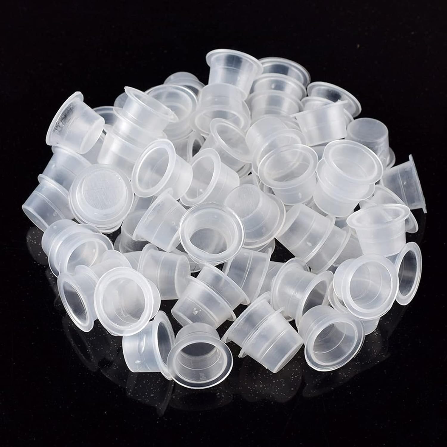 Tattoo Ink Cups 300PCS 14mm Medium Tattoo Pigment Cups Disposable Plastic Tattoo Ink Caps Cups for Tattoo Ink Tattoo Kits Supplies - Image 3