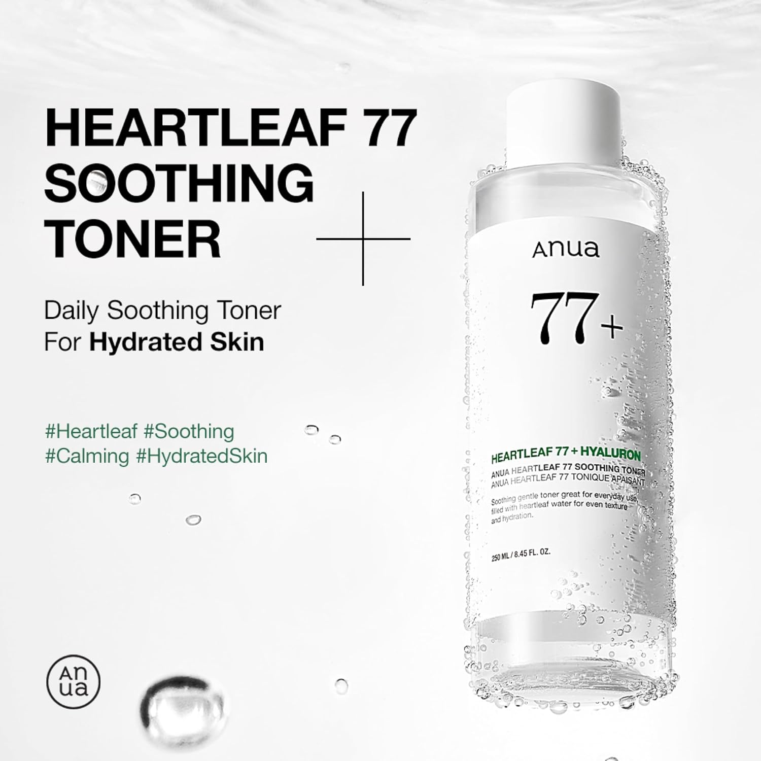 Anua Heartleaf 77 Soothing Toner, Moisturizing & Calming Facial Toner for Glass Skin, Hyaluronic Acid, Lightweight Hydration for Sensitive Skin, Redness Relief,Skin Cooling,Korean Skin Care,16.9 fl.oz - Image 3