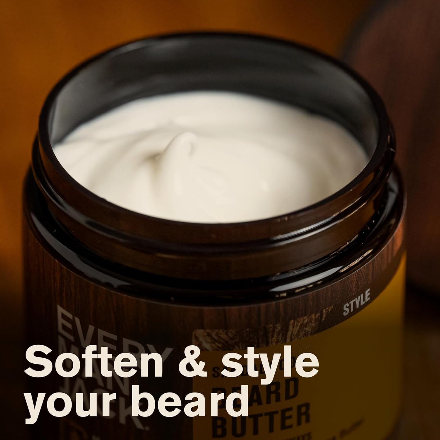 Every Man Jack Beard & Scruff Softening Butter- Subtle Sandalwood Fragrance - Hydrates & Styles Dry, Unruly Beards While Relieving Itch - Made with Shea Butter & Coconut Oil - 4-ounce (2 Pack) - Image 3