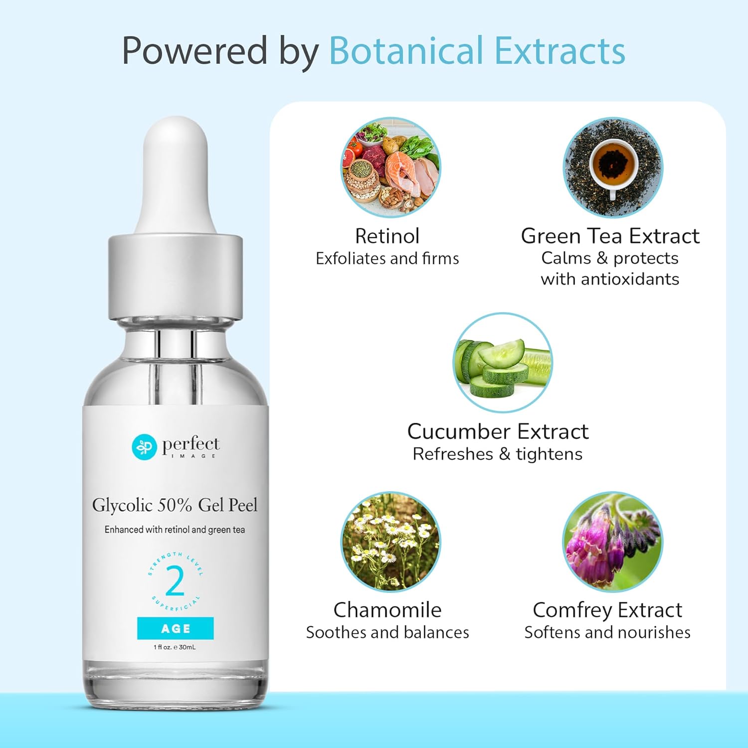 Glycolic Acid 50% Gel Peel - Enhanced with Retinol & Green Tea Extract (Professional Skin Peel)1 ounce - Image 3