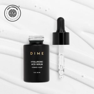 DIME Beauty Hyaluronic Acid Serum - Ultra Hydrating Anti-Aging Face Serum for Dry Skin, Plumping and Smoothing Fine Lines, Lightweight, Vegan, Cruelty-Free Facial Serum, 1 oz / 30 ml