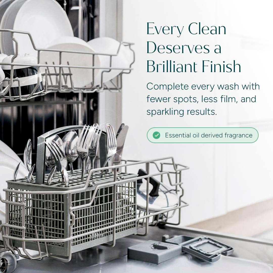 Puracy Dishwasher Rinse Aid Cleaner - Spot & Residue Free, Dishwasher Drying Agent - Must Haves from TikTok Made Me Buy It (Lemongrass, 12 Oz) - Image 2