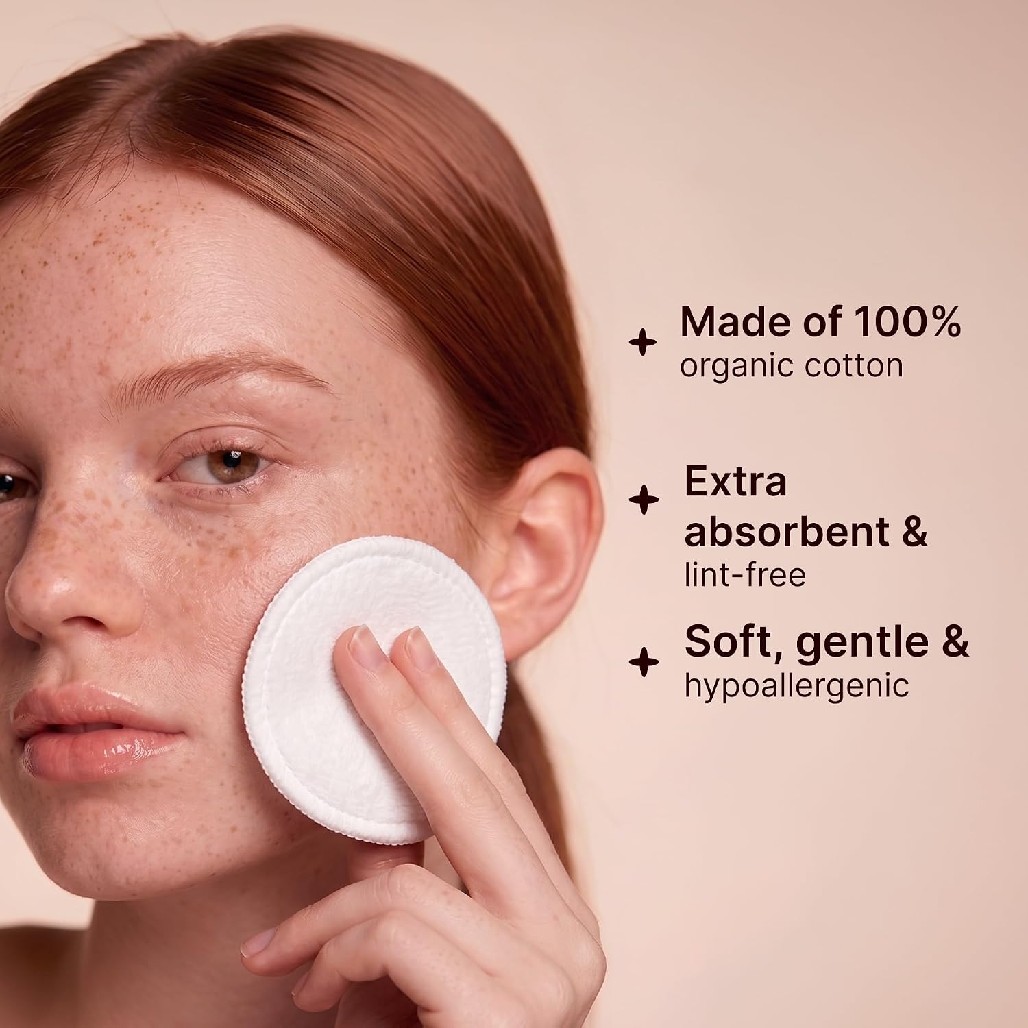 SoulSation Organic Cotton Rounds, Bulk 1200 Count - Makeup Remover Pads for Face, Lint-Free - Image 3