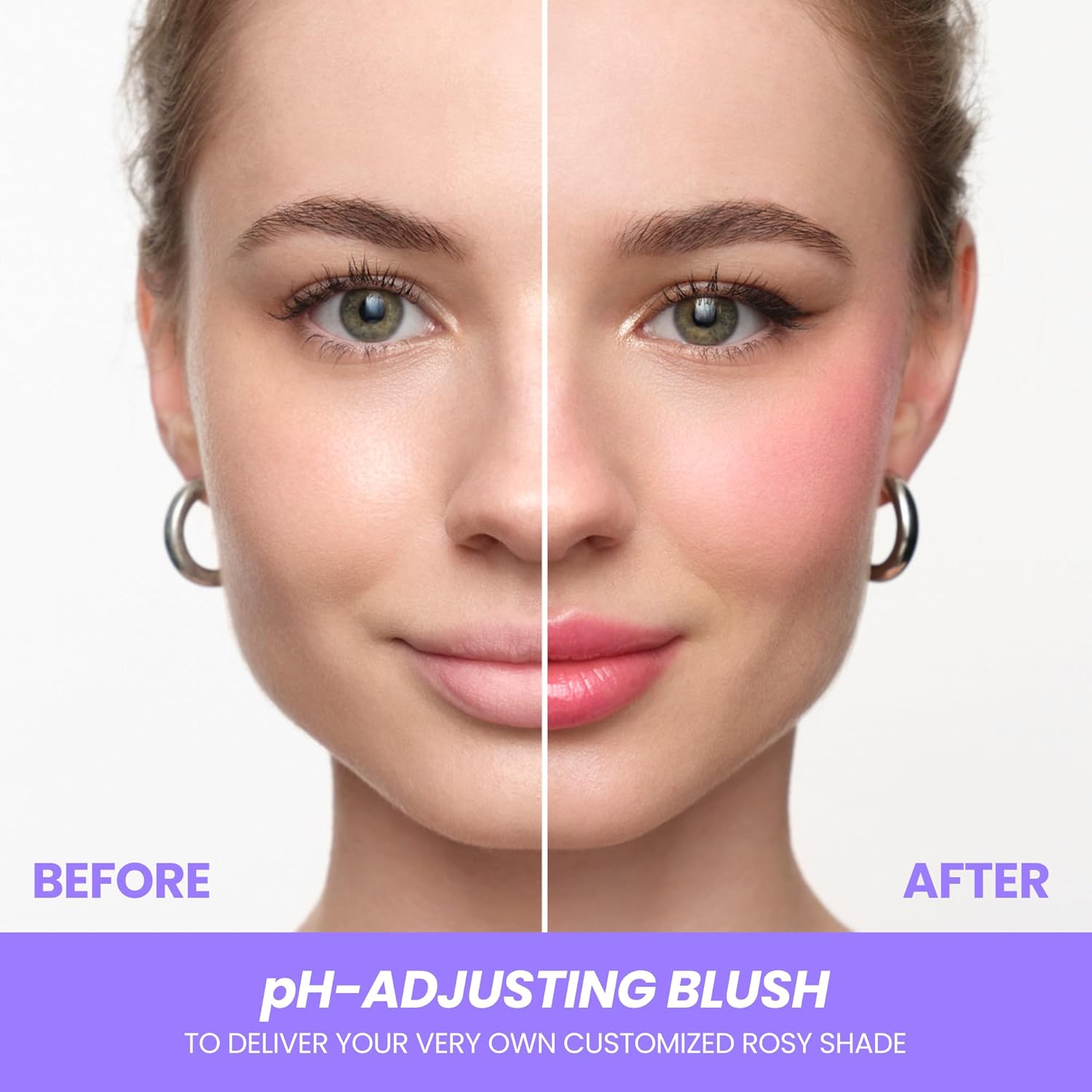 Wonderskin Cream Blush Stick pH-Activated - pHlush Stick Multi-Use, Blush for Cheeks and Lips, Cooling Nourishing Color-Adjusting Makeup - Image 2