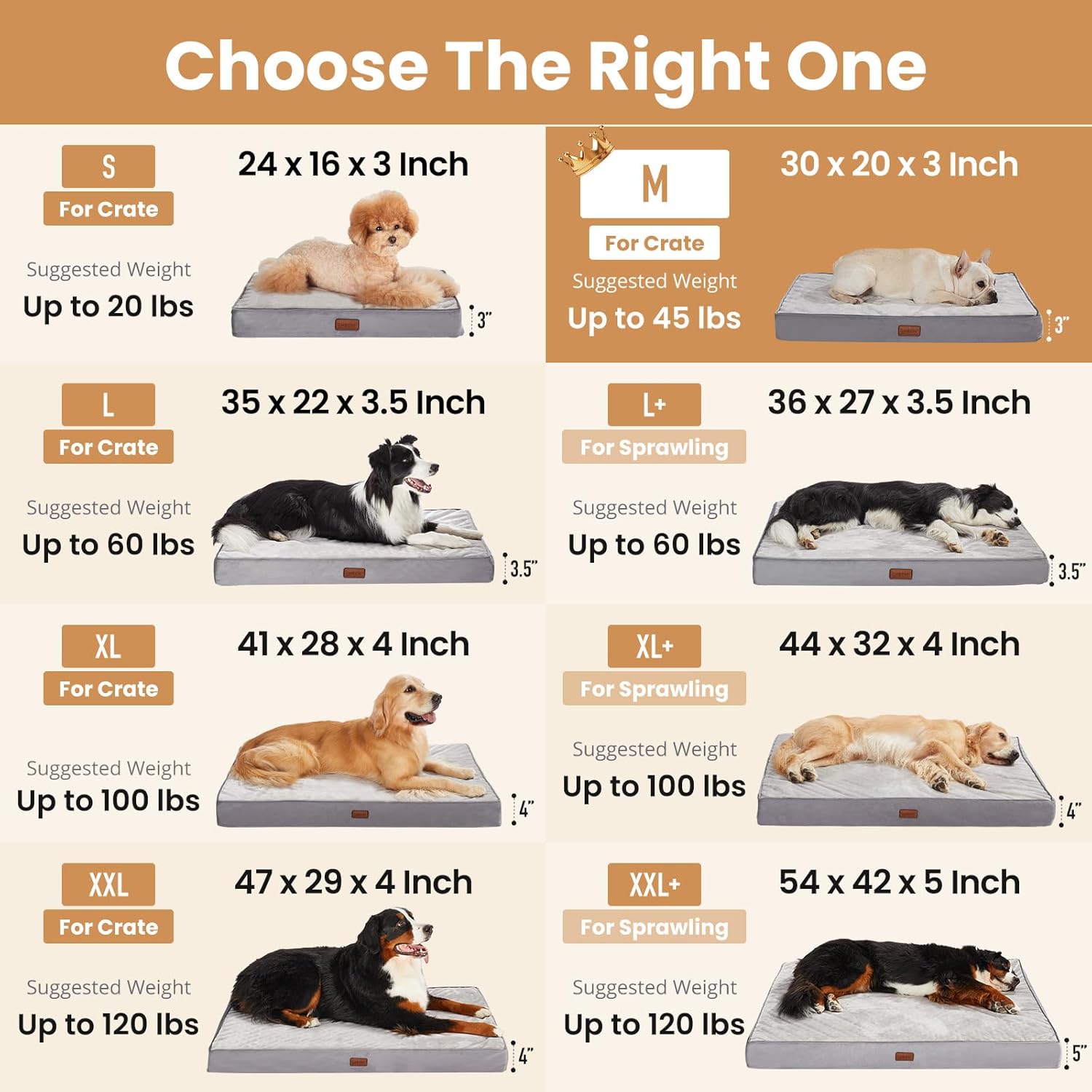 OhGeni Orthopedic Waterproof Dog Bed for Medium Dogs, Machine-Washable Removable Cover in Easy-Clean Fabric, Reversible Memory Foam & Easy-Carry Handle, Suitable for Crate, 30 inch (Gray) - Image 2