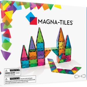 MAGNA-TILES Classic 100-Piece Magnetic Construction Set, The Original Magnetic Building Brand