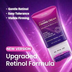 Neck Firming Cream New Formula, Tightening & Lifting Moisturizing Cream for Neck and Chest, Smooths Wrinkles & Crepey Skin, Visibly Firming, Multi-Peptide, Retinol, Collagen, Hyaluronic Acid 4.3 fl oz
