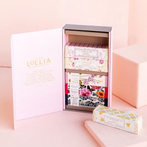 LOLLIA Petite Treat Handcreme Gift Set with Always in Rose, Breathe, Elegance, Imagine, Relax, and Wish, Scented Hand Cream for Women, Moisturizing Lotion for Dry Hands, Quick Absorbing Skin Care