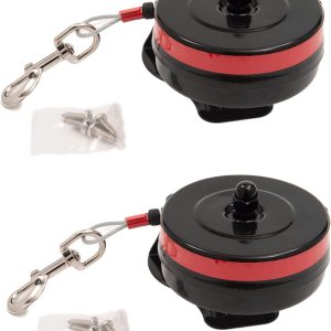 Lixit® Bracket Mount and Stake Retractable Leash Tie Outs for Dogs (Large (Pack of 2), Bracket)