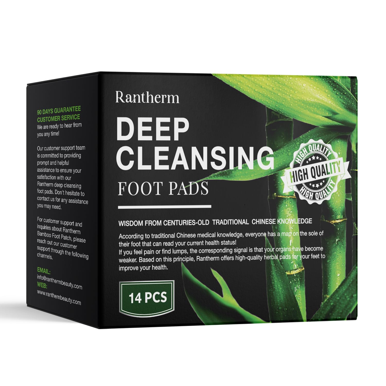 Foot Pads Patches for Deep Cleansing: Bamboo Wood Vinegar Ginger Feet Pads, 14 Packs - Image 2