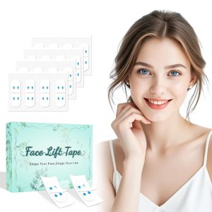 Face Lift Tape,Neck Lifting Invisible,156 PCS Facelift Tape for Wrinkles | Turkey Neck Jowls,Eyes Loose Skin Tightening V-Edge Facial Strip,Double Chin,Sagging Skin Secret Lift Magic Tape for Makeup