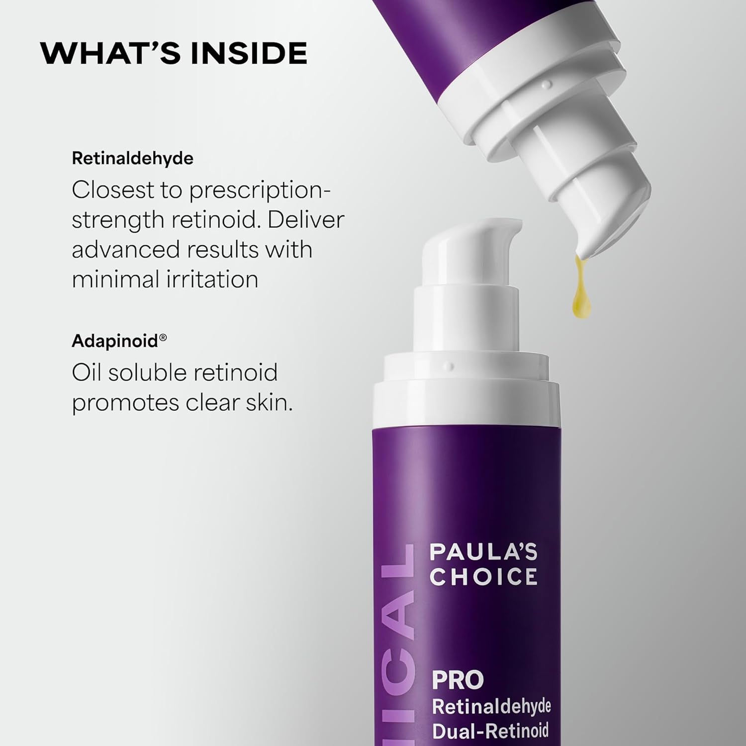 Paula’s Choice Pro Retinaldehyde Dual-Retinoid Face Serum Advanced Treatment, High Potency Anti-Aging Serum for Face, Breakout-Prone Skin, Radiance & Rough, Bumpy Texture, Fragrance-Free - Image 2