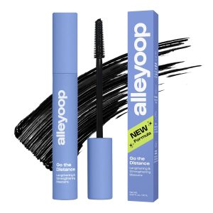 Alleyoop Tubing Mascara Black – Lengthening Mascara Tubing Formula, Smudge Proof for Sensitive Eyes, Clean Vegan Lash Definition, Biotin Peptide Infused, Full 8 mL