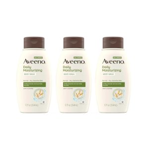 Aveeno Daily Moisturizing Body Wash, 12 Fl. Oz, Pack of 3