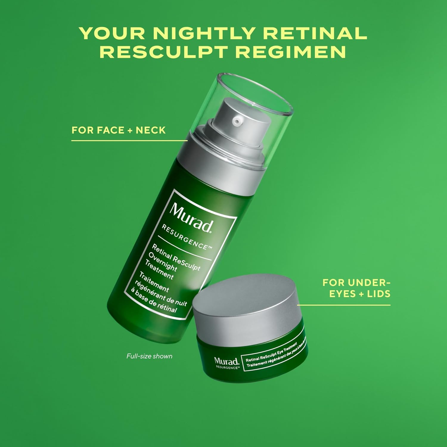 Murad Retinal ReSculpt Overnight Treatment - Encapsulated Retinal | Anti-aging face serum with Encapsulated Retinal delivers potent Vitamin A deeper into skin to visibly firm and lift - Image 2