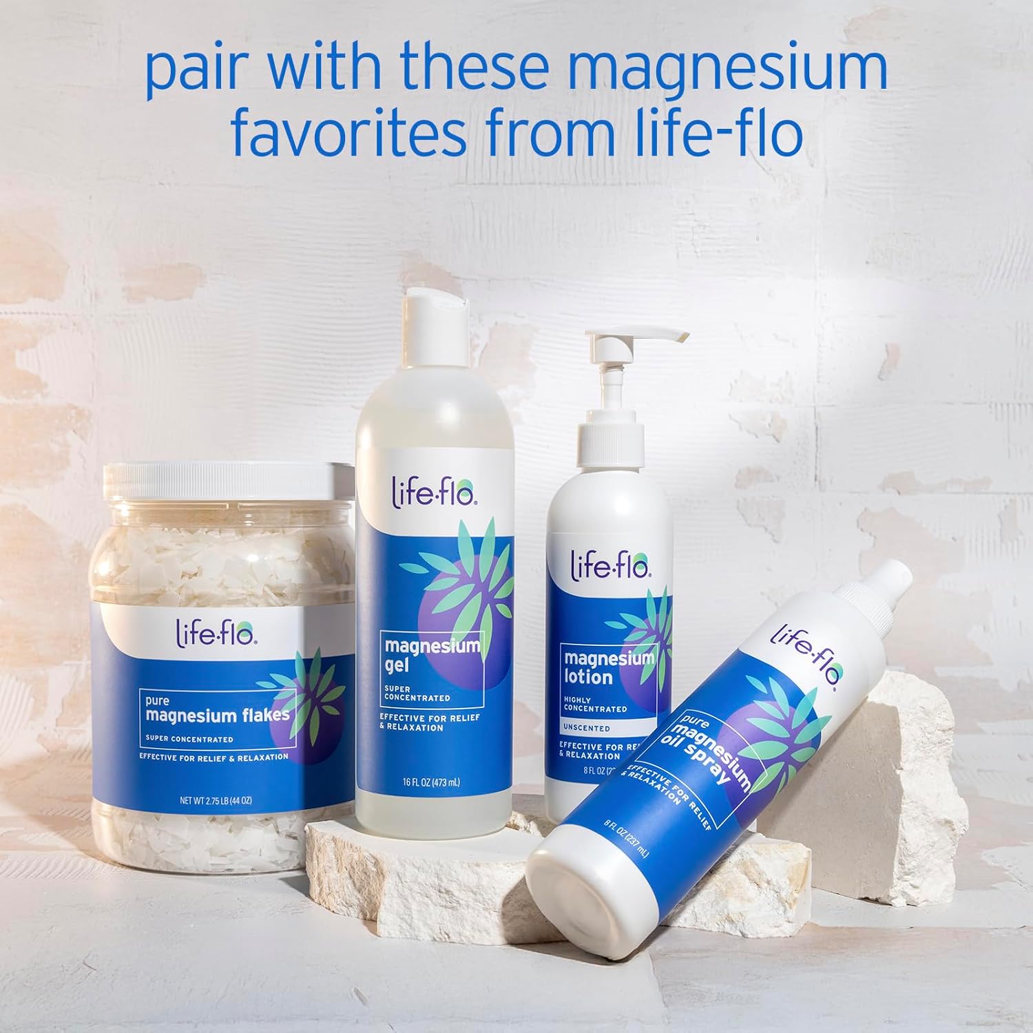 LIFE-FLO Magnesium Bath Flakes - Unscented Magnesium Flakes with Ancient Trace Minerals from the Zechstein Seabed - Epsom Salt Bath Soak Alternative or Relaxing Foot Soak - 60-Day Guarantee - 44oz - Image 3
