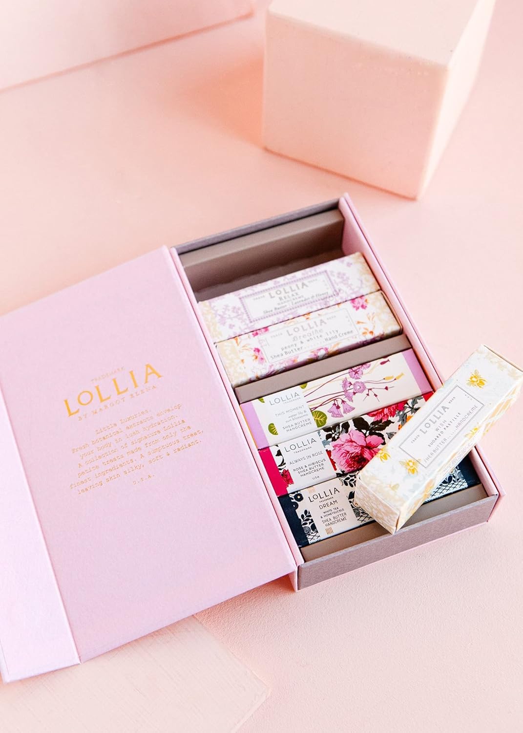 LOLLIA Petite Treat Handcreme Gift Set with Always in Rose, Breathe, Elegance, Imagine, Relax, and Wish, Scented Hand Cream for Women, Moisturizing Lotion for Dry Hands, Quick Absorbing Skin Care - Image 3