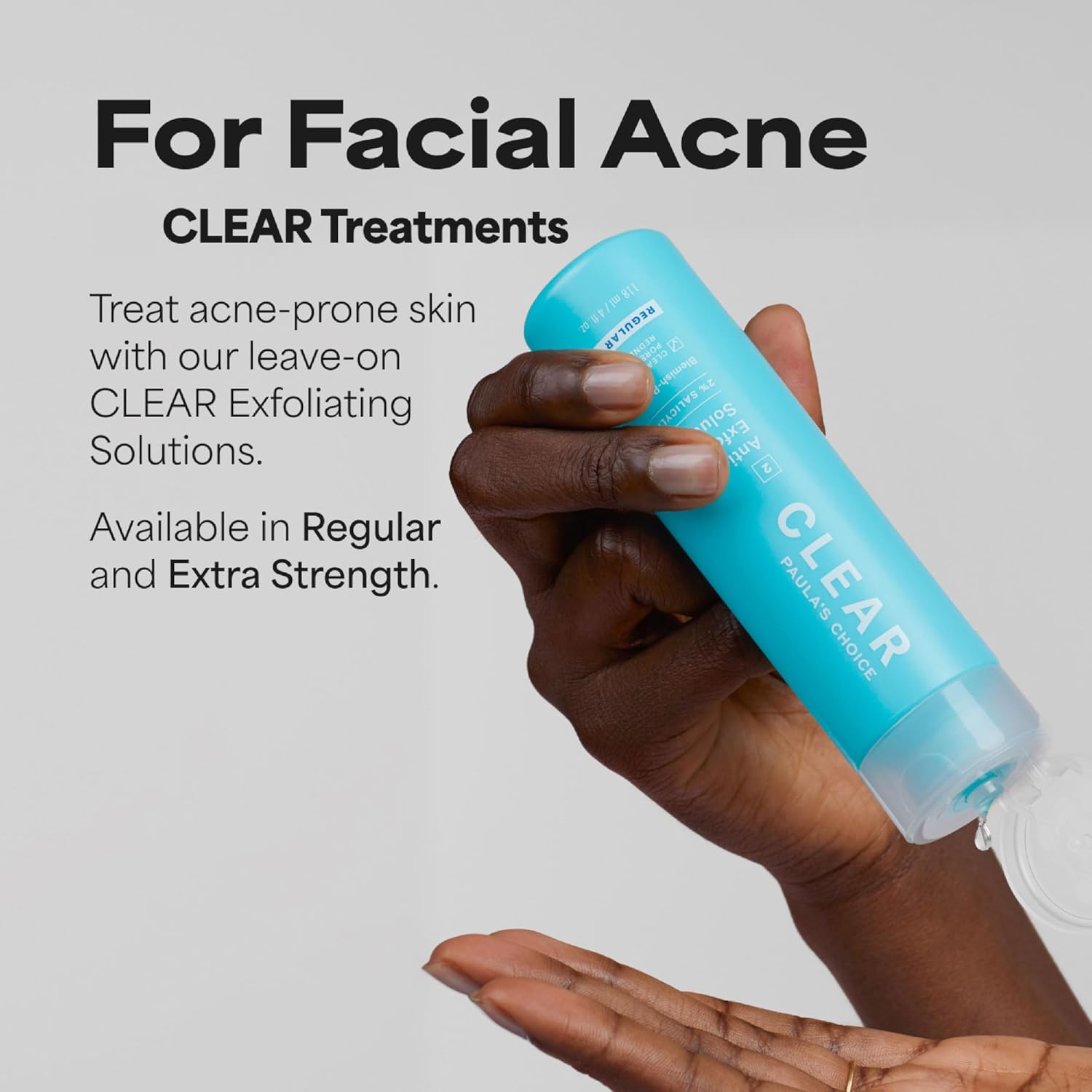 Paula's Choice CLEAR Anti-Redness Exfoliating Solution, 2% Salicylic Acid Liquid Exfoliant for Face, Face Exfoliant for Mild to Severe Acne & Breakouts, Blackheads and Clogged Pores, Fragrance-Free - Image 3