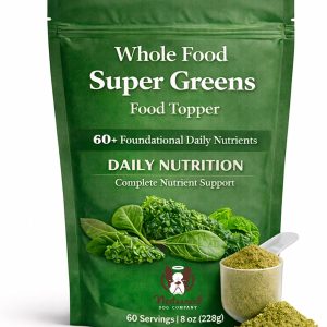 Natural Dog Company Super Greens Food Topper for Dogs, 8oz – Multivitamin & Superfood Powder – Immune, Digestive & Skin & Coat Support – No Fillers or Artificial Preservatives – All Life Stages